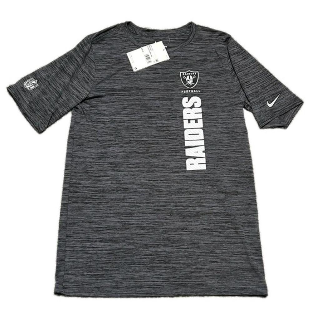 NEW NIKE NFL Las Vegas Raiders Football T Shirt‎ Youth Large 14-16  Dri Fit NWT